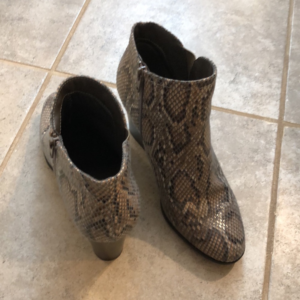 Snake Print Booties - image 2